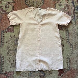 Wilfred Aperitif Linen Dress - Size XS